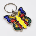 Stained Glass Butterfly Shape Key Ring