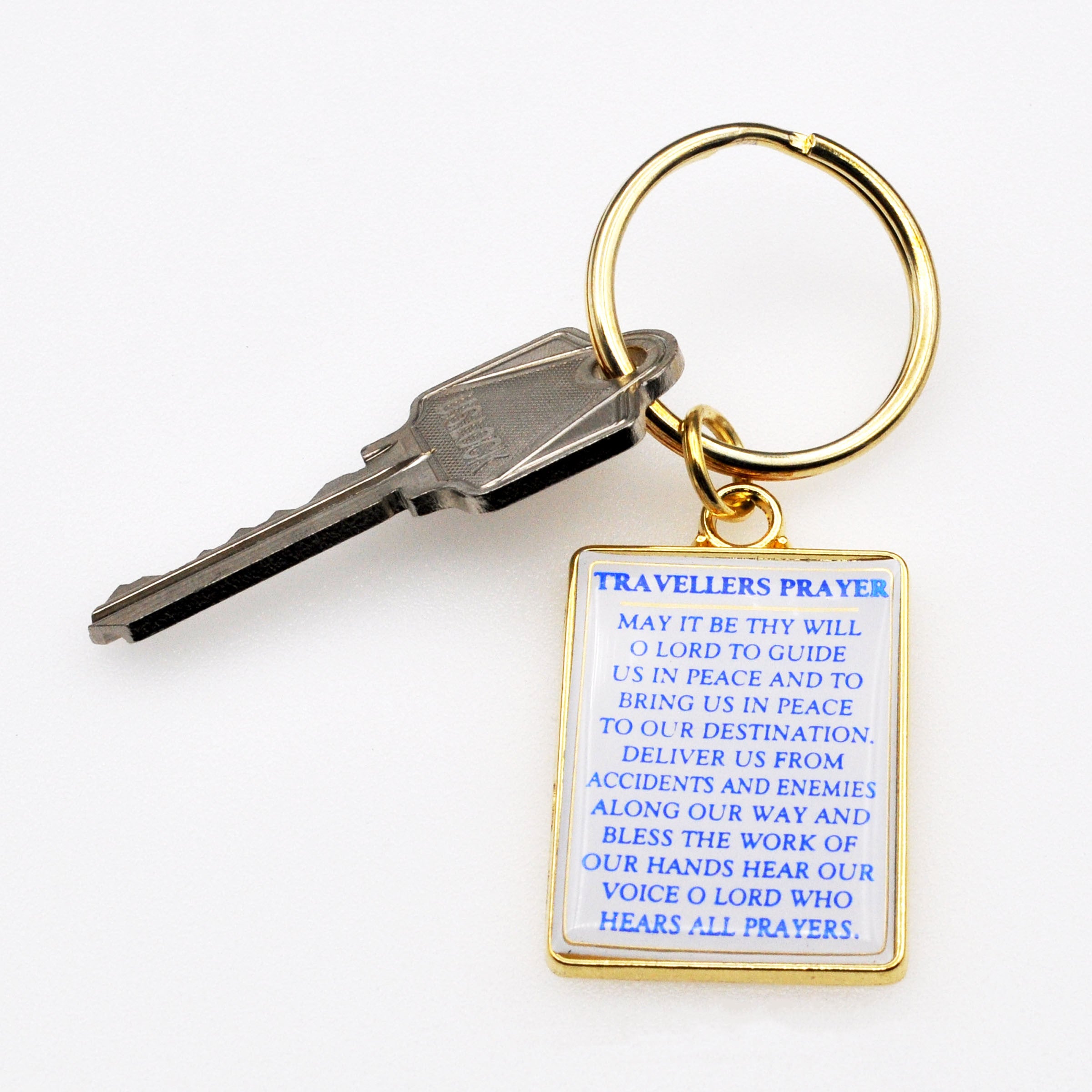 Travelers Prayer Keychain
