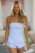 Porch Swing Moments Top - Blue and White