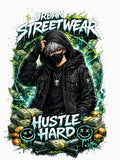 An intense urban illustration capturing the raw energy of street ambition by Med-th-ewolf Unisex T-shirt, Sweatshirt, Hoodie, Long Sleeve Tee