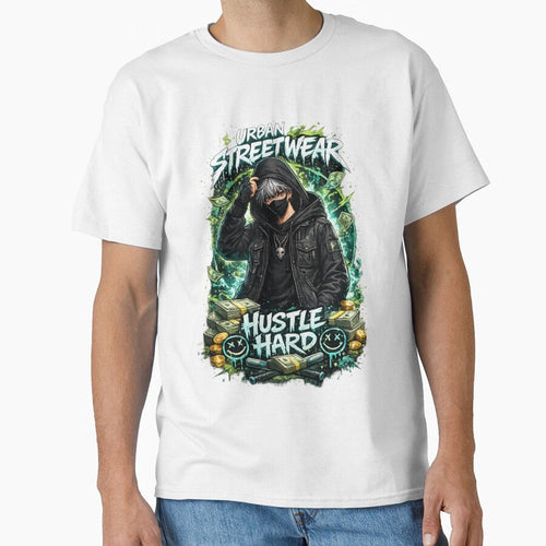 An intense urban illustration capturing the raw energy of street ambition by Med-th-ewolf Unisex T-shirt, Sweatshirt, Hoodie, Long Sleeve Tee