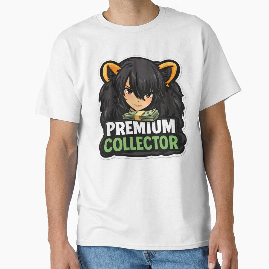 Premium Collector – Anime Money Collector Trading Meme by VolatilityEdge Unisex T-shirt, Sweatshirt, Hoodie, Long Sleeve Tee