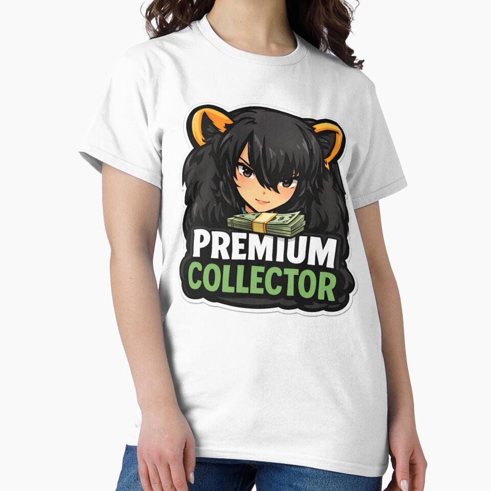 Premium Collector – Anime Money Collector Trading Meme by VolatilityEdge Unisex T-shirt, Sweatshirt, Hoodie, Long Sleeve Tee